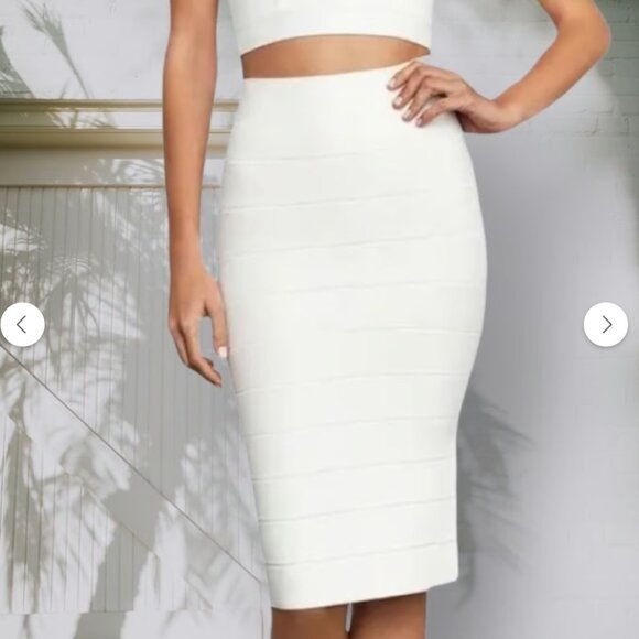 BCBGMaxAzria Leger High-waist Bandage Skirt M - Picture 1 of 3